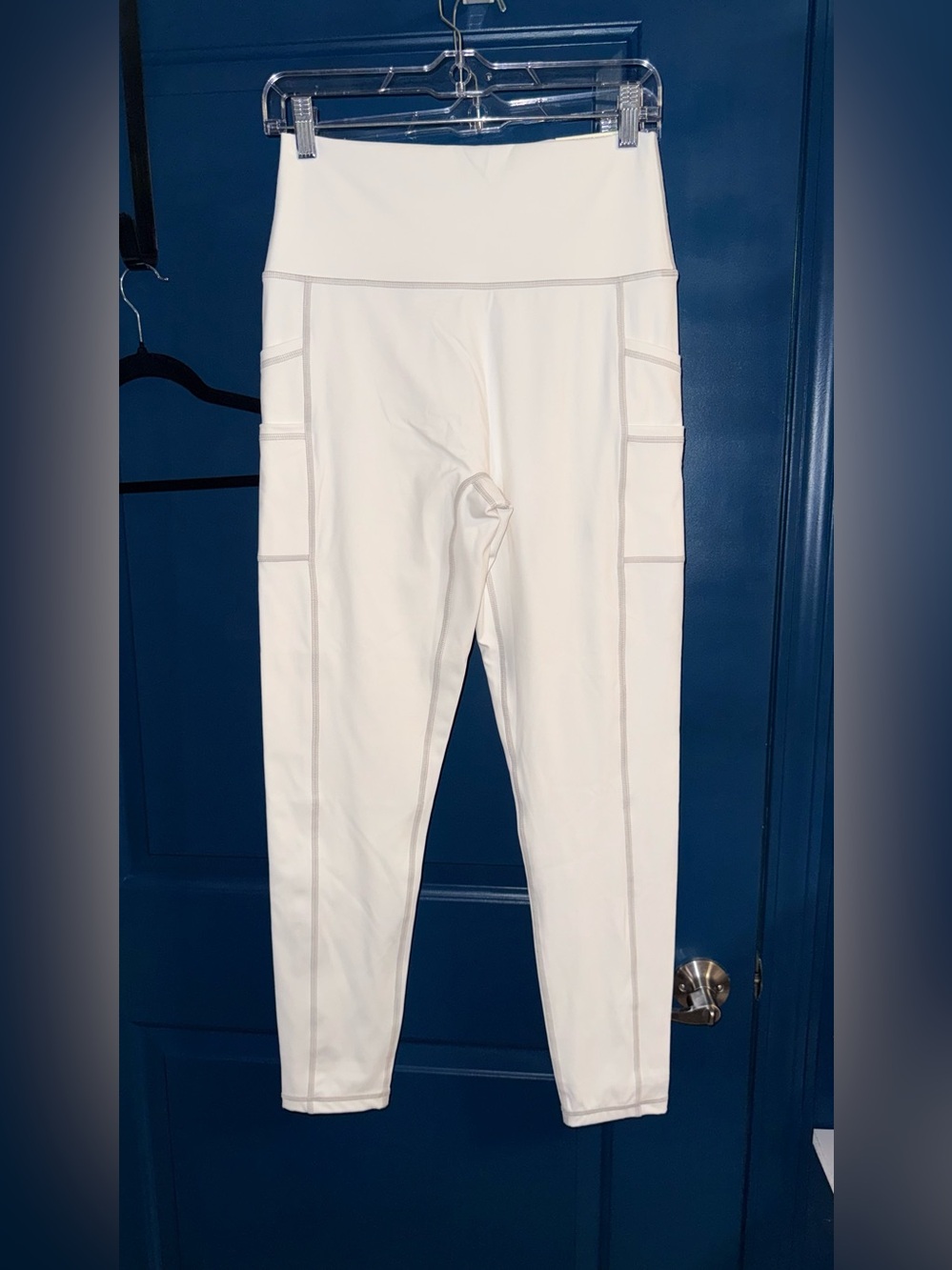 Offline by Aerie High-Waist White Goals Leggings with Pockets Size L LONG